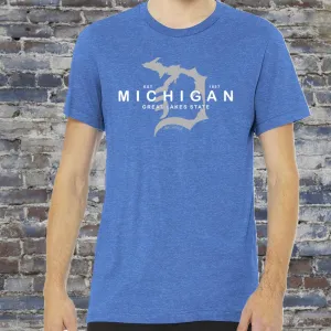 "Michigan D Established 1837" Men's Crew T-Shirt CLEARANCE