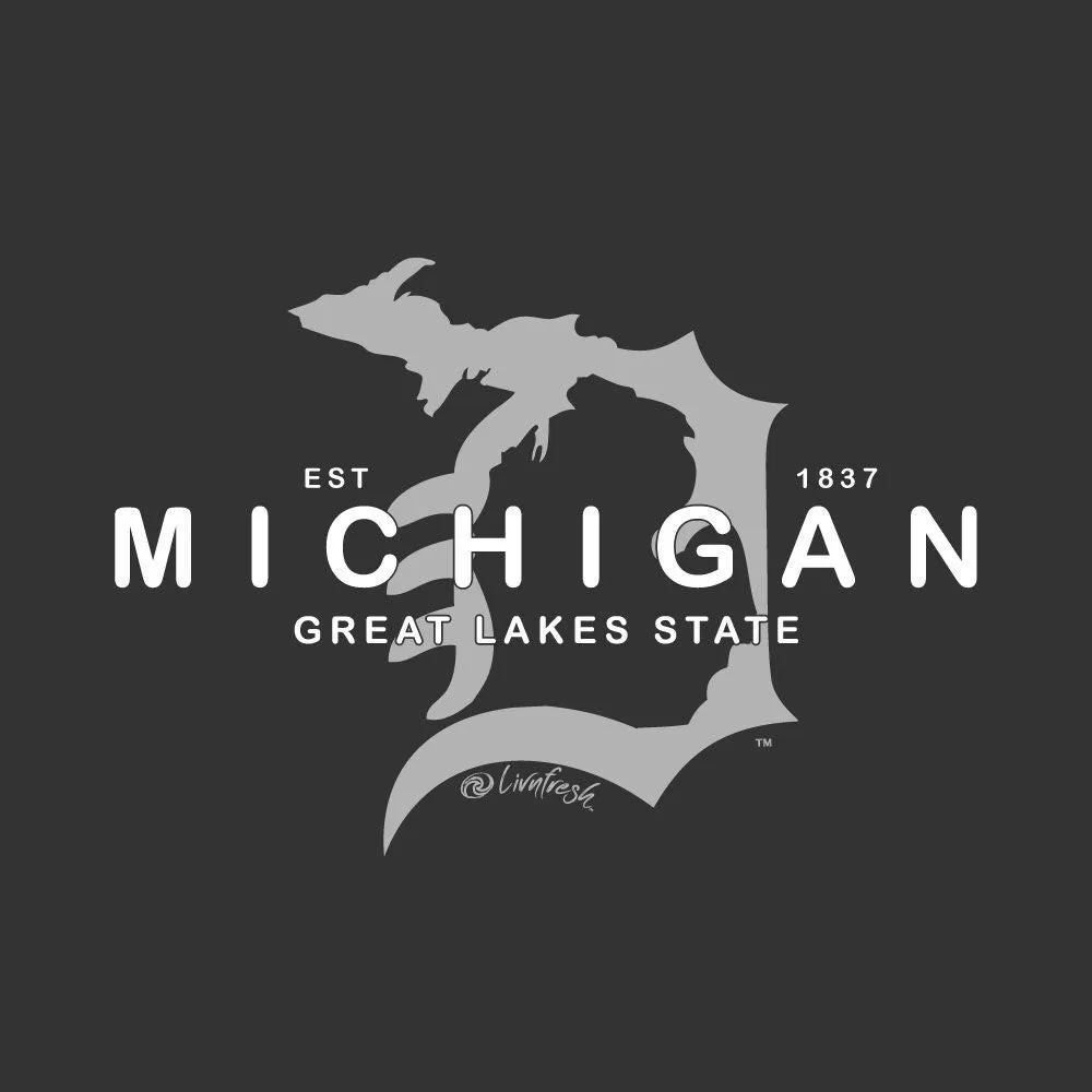 "Michigan D Established 1837" Men's Crew T-Shirt