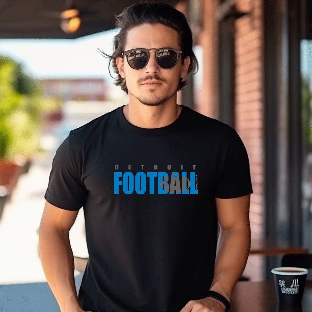 "Motown Football" Men's Crew T-Shirt