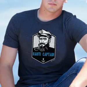 "Nauti Captain" Men's Crew T-Shirt