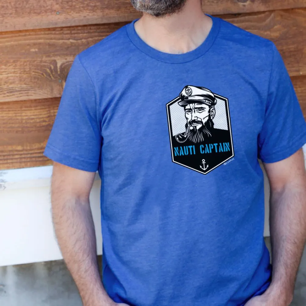 "Nauti Captain" Men's Crew T-Shirt