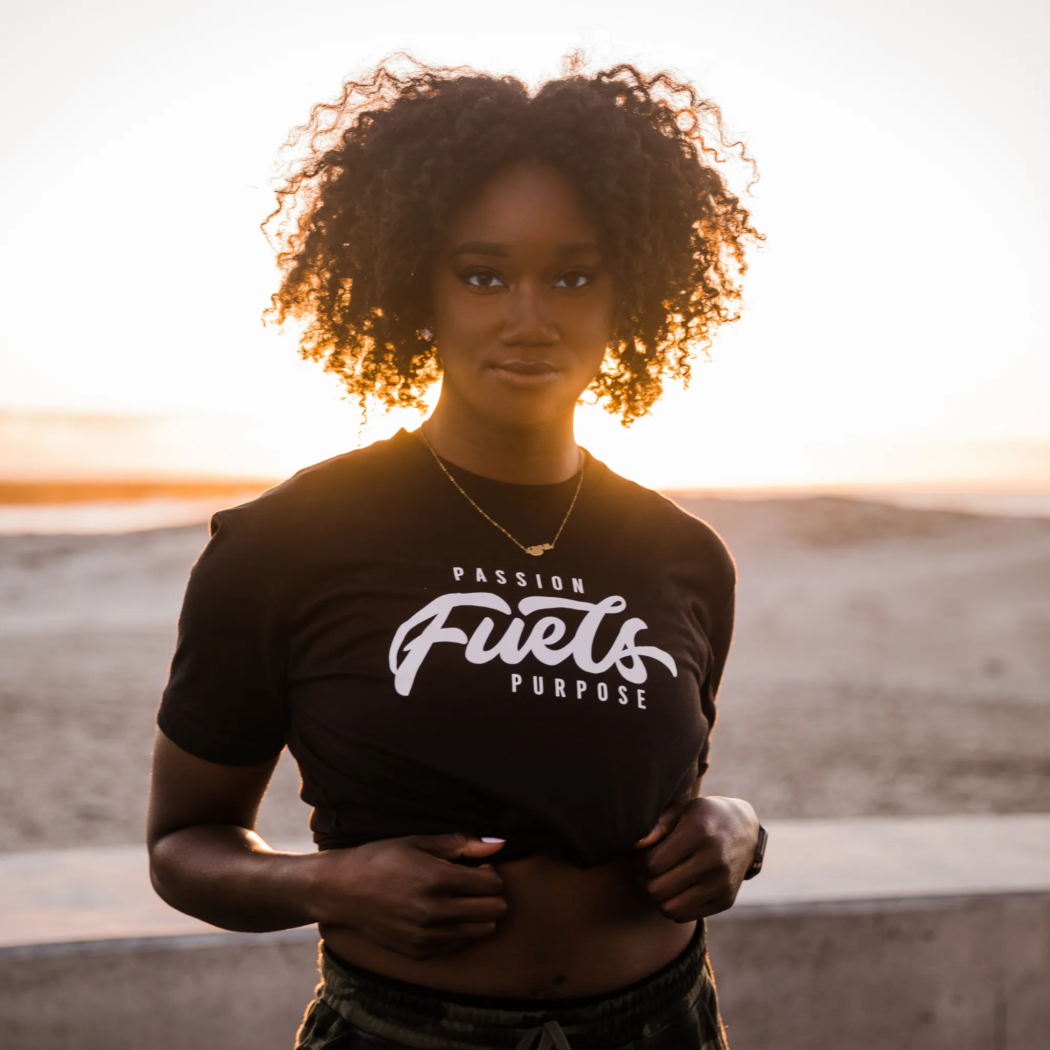 "Passion Fuels Purpose" Fitted Tee