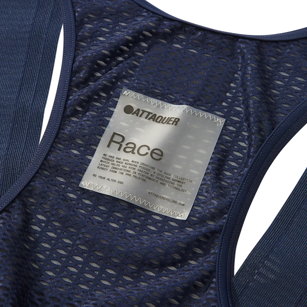 Race Bib Short 2.0 Navy/Reflective Logo