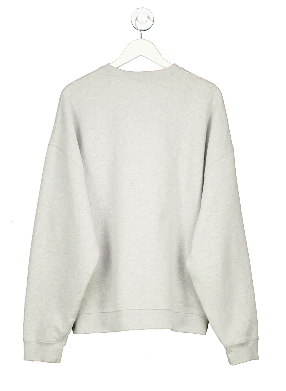 Raey Grey Recycled-yarn Cotton Blend Sweatshirt UK XL