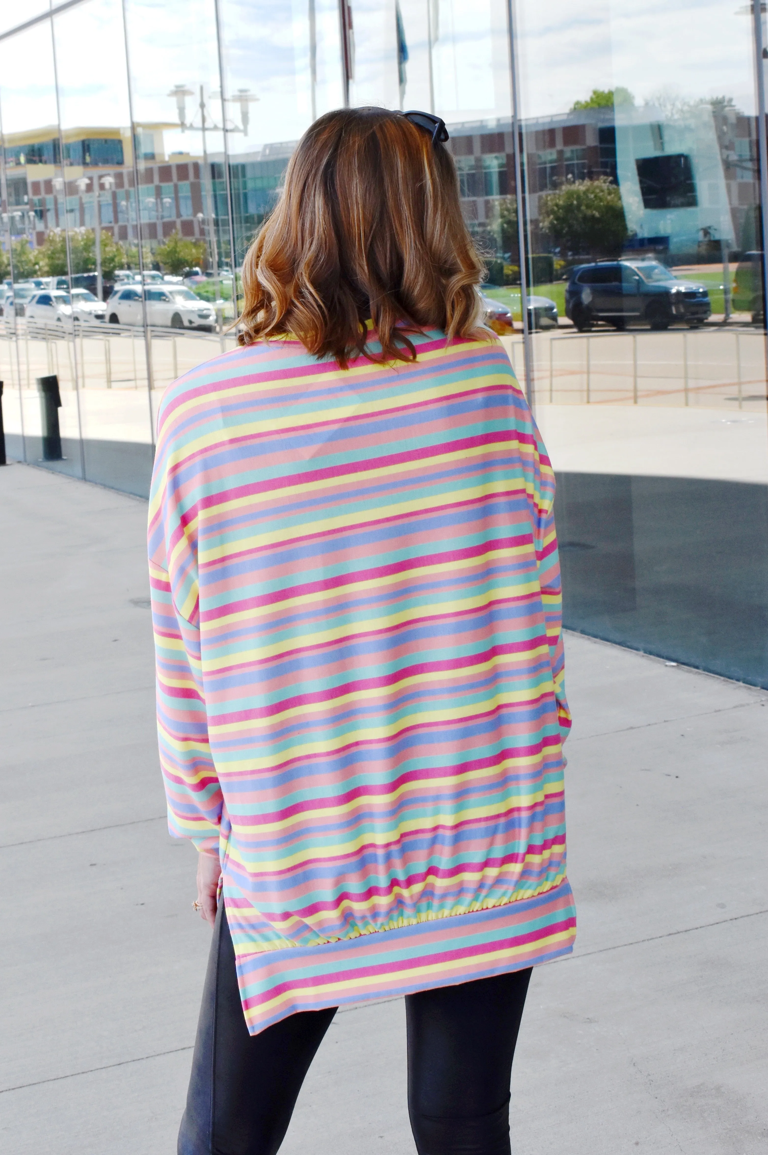 Rainbow Candy Stripe Top