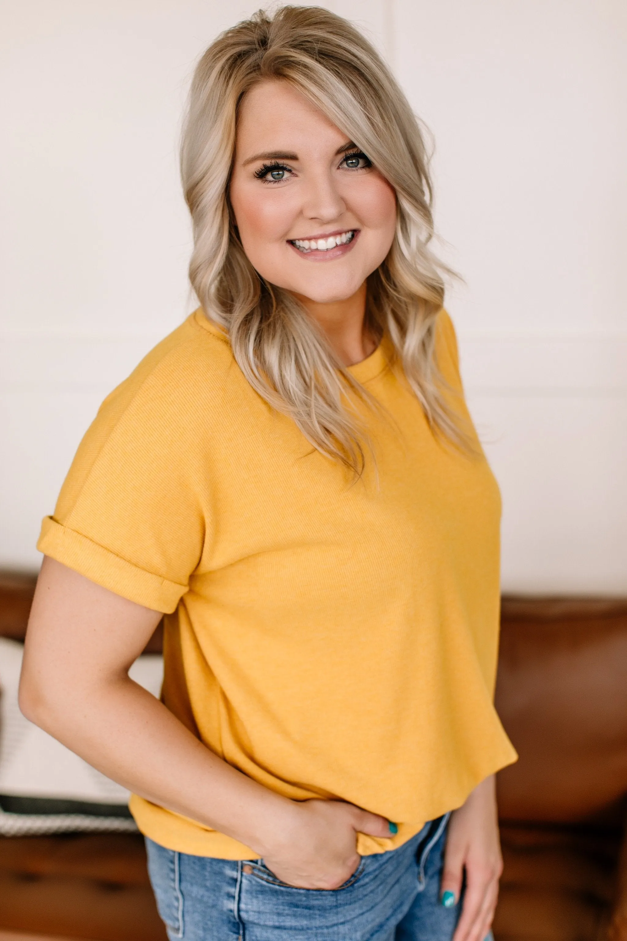 Ray Of Light Tee In Sunflower