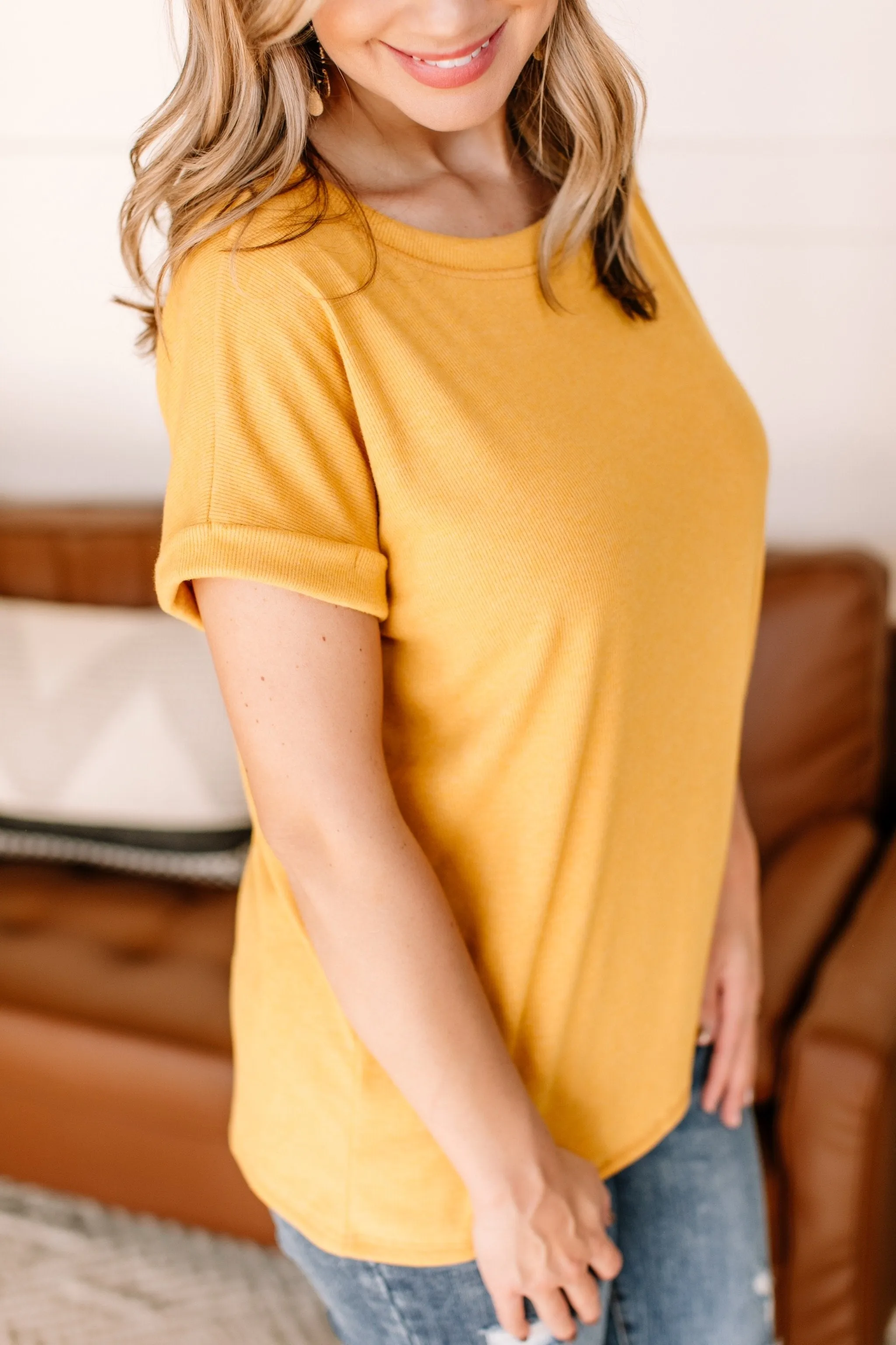 Ray Of Light Tee In Sunflower