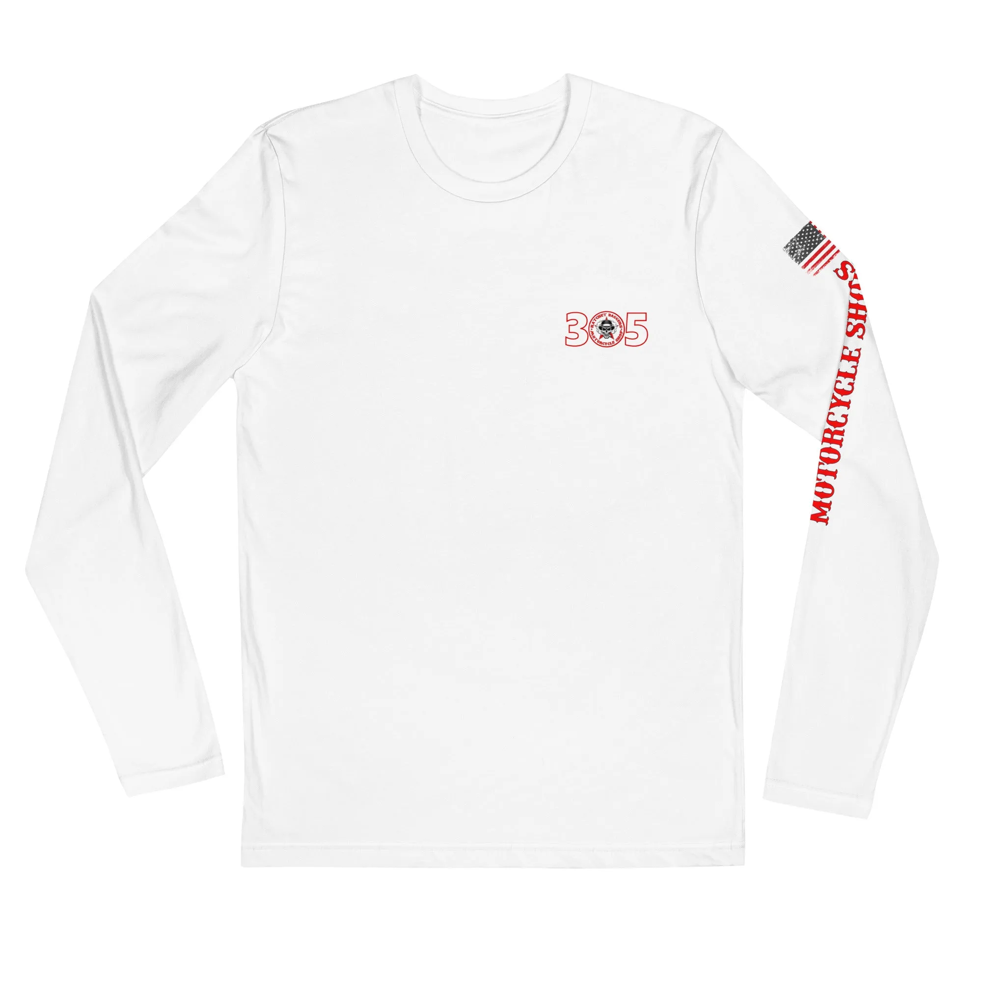 RBMS Skull Star Long Sleeve Fitted Crew