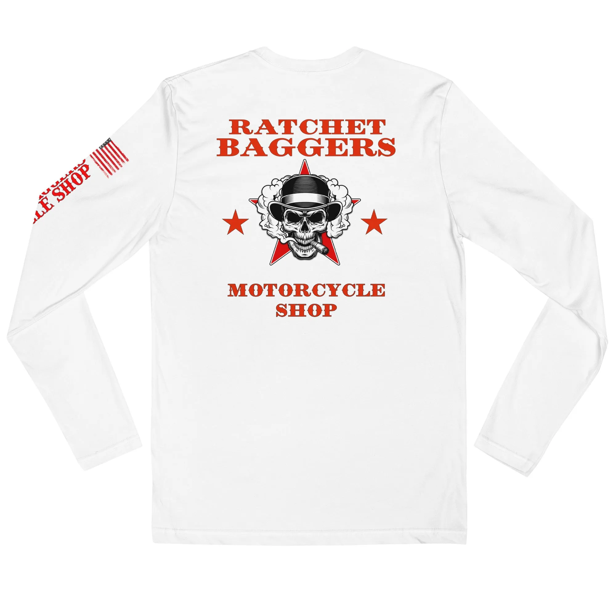RBMS Skull Star Long Sleeve Fitted Crew