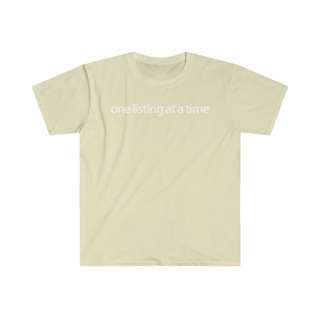 Real Estate T-shirt One Listing at a Time | Men's Fitted Short Sleeve Tee