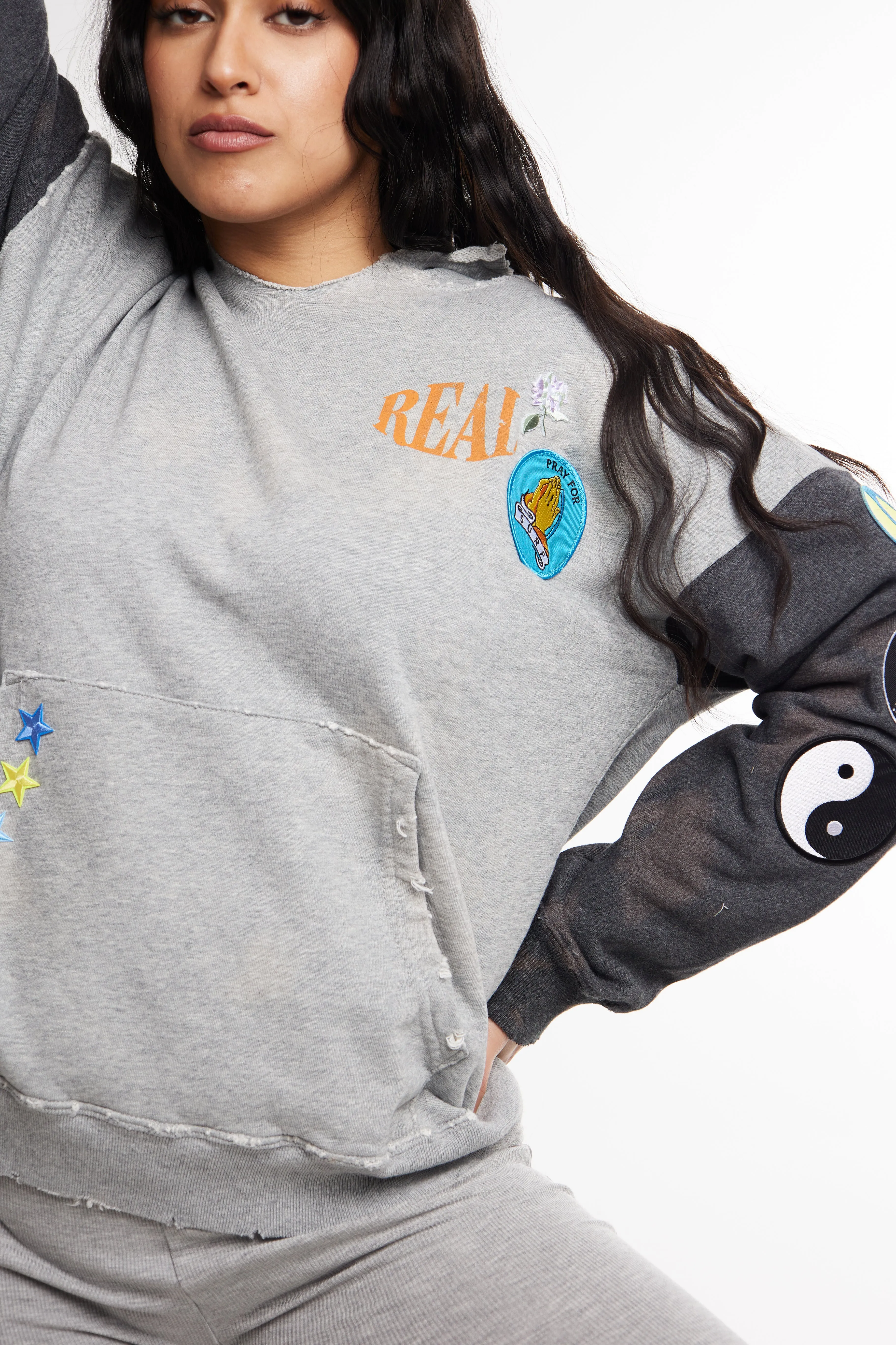 Real Vintage Patched Hoodie