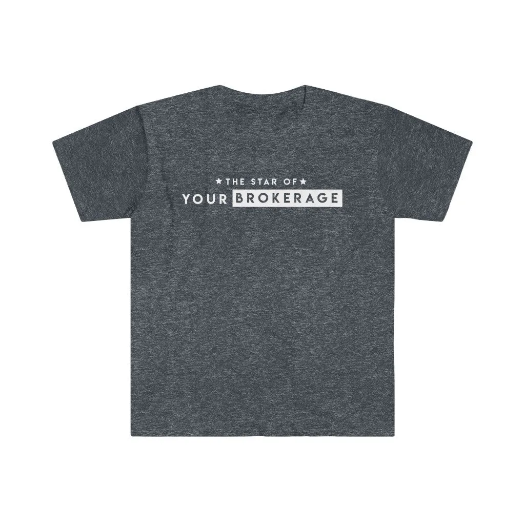 Realtor T-shirt The Star Of | Men's Fitted Short Sleeve Tee