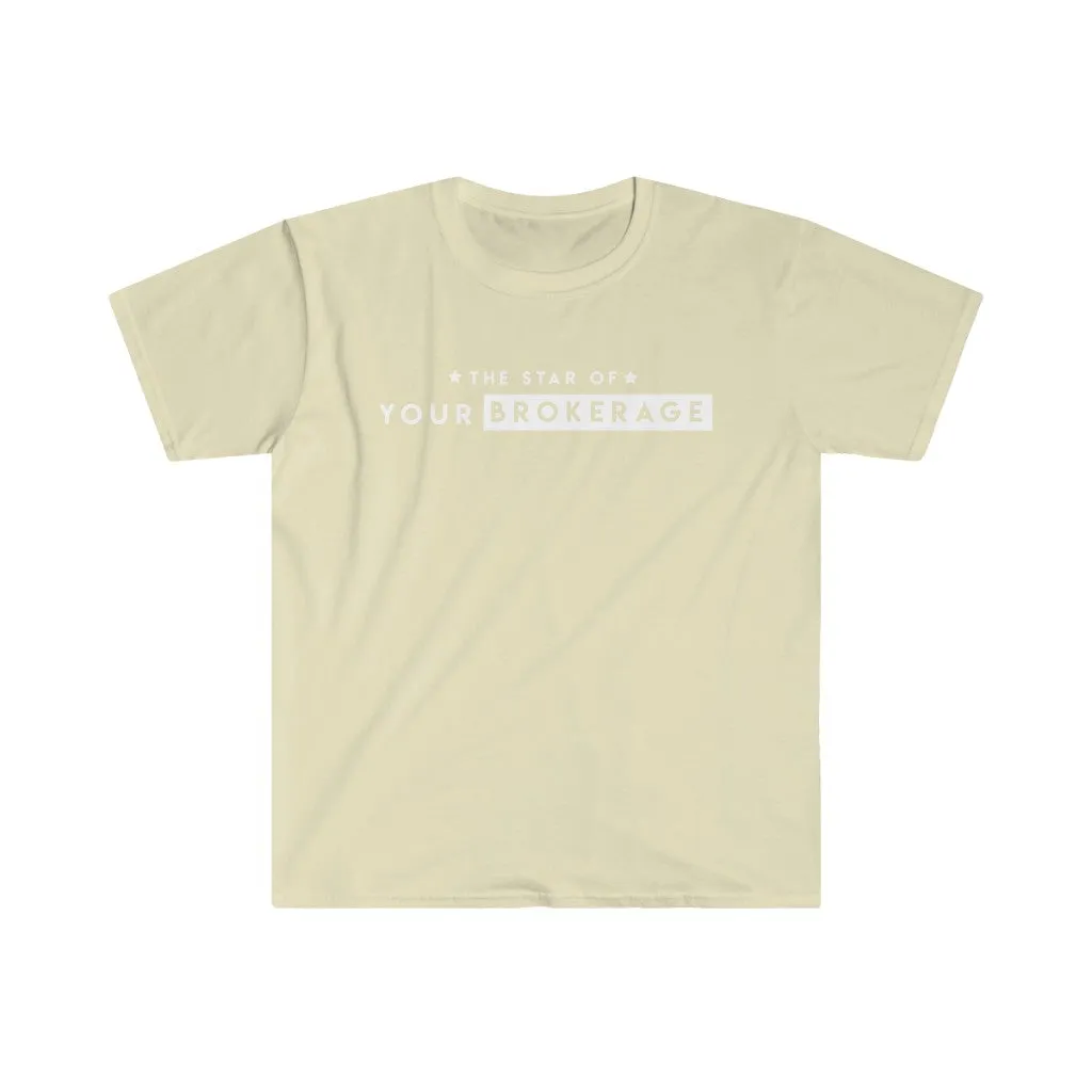 Realtor T-shirt The Star Of | Men's Fitted Short Sleeve Tee