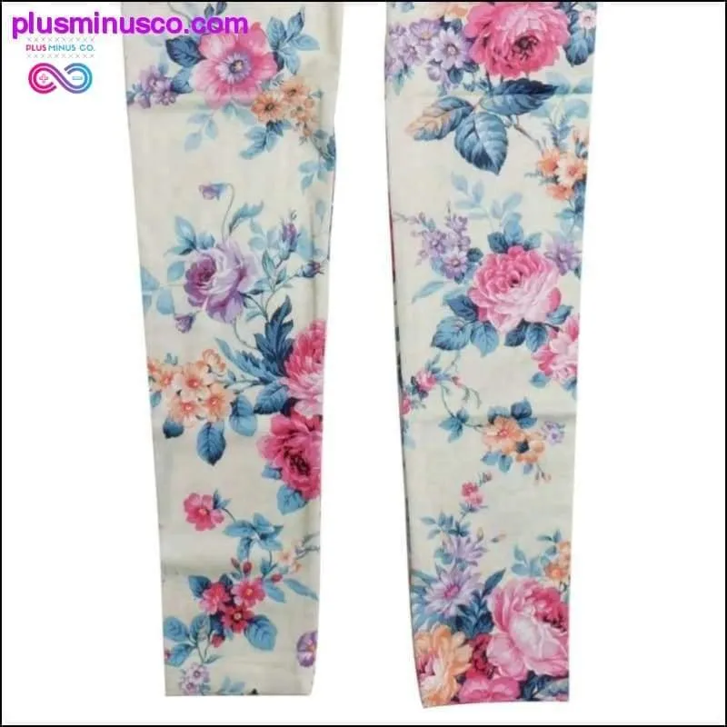 Red Roses Print Seamless Slim Leggings