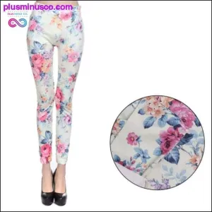 Red Roses Print Seamless Slim Leggings