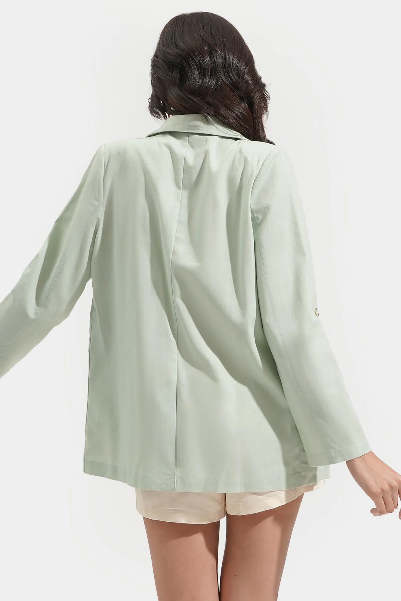 REFORME Adjustable Sleeve Blazer