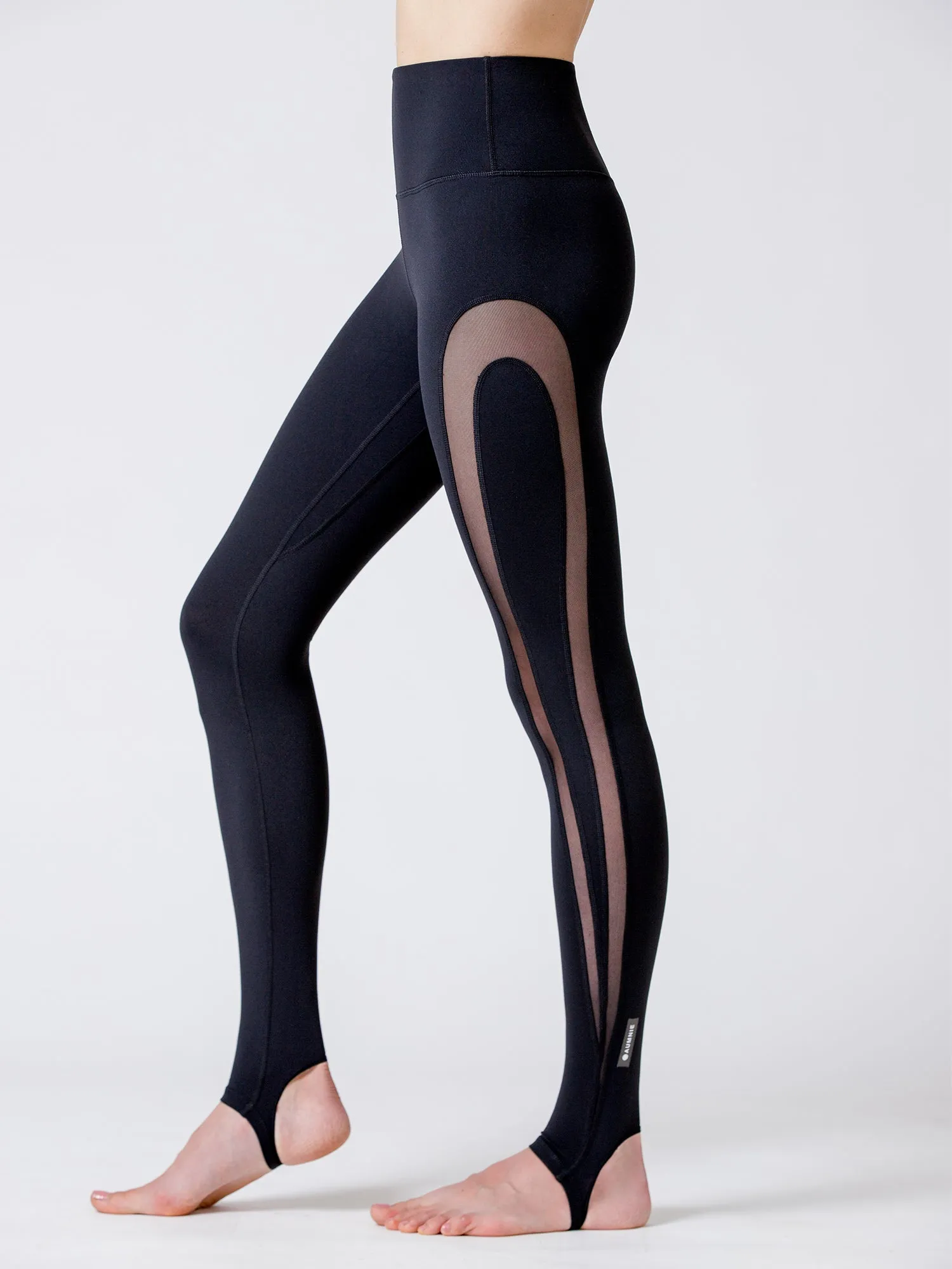 REVOLUTION STIRRUP PANTS 2.0, BLACK/BLACK MESH