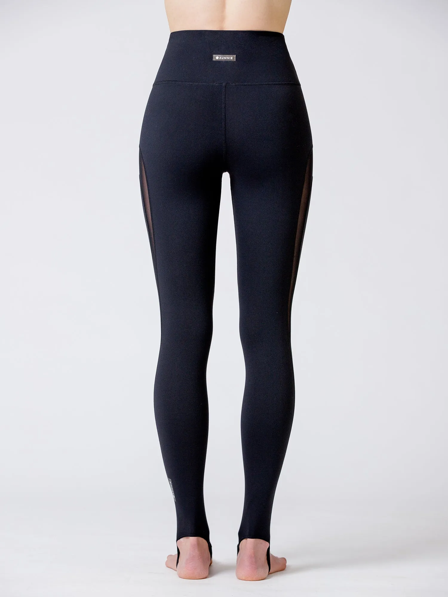 REVOLUTION STIRRUP PANTS 2.0, BLACK/BLACK MESH