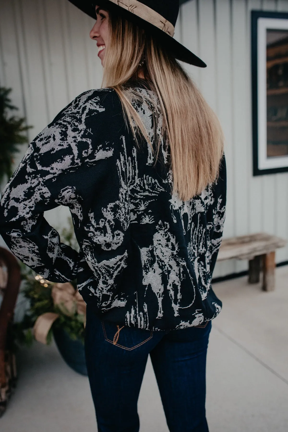 'Rhinestone Cowboy' Reversible Sweater (S/M & L/XL)
