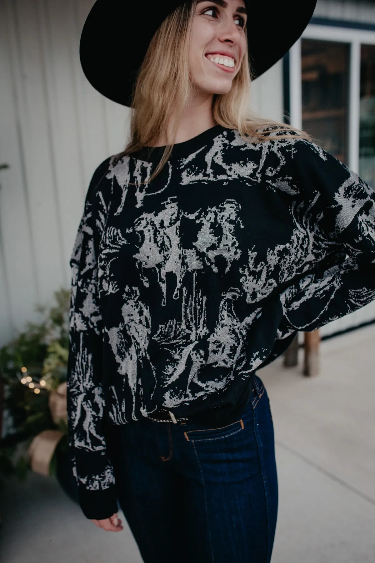 'Rhinestone Cowboy' Reversible Sweater (S/M & L/XL)