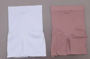 Rhonda Shear 2-pack Medium Support Longline Shorts Mocha / Light Blue 1XL