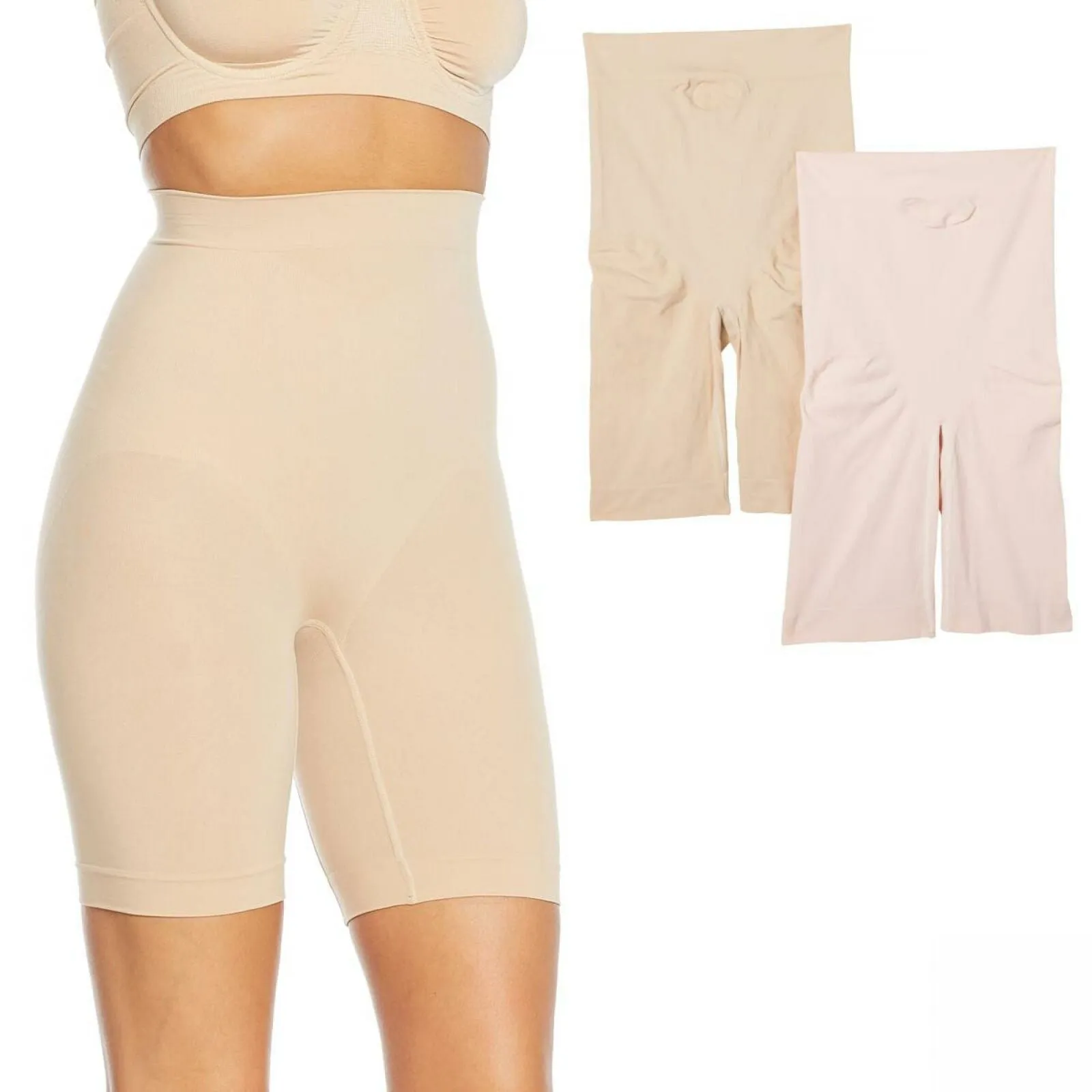 Rhonda Shear 2 Pack Plus Medium Support Longline Shorts