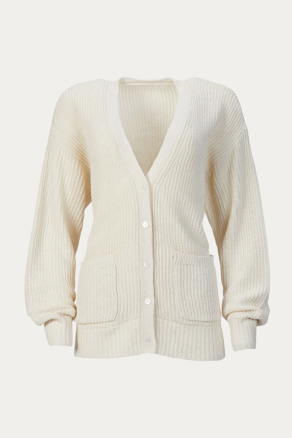 RIBBED KURT CARDIGAN