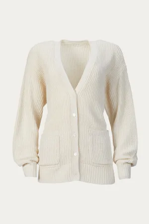 RIBBED KURT CARDIGAN