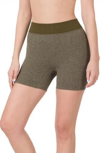Ribbed Seamless Bike Shorts
