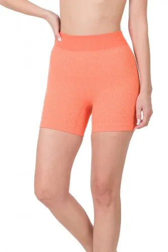 Ribbed Seamless Bike Shorts