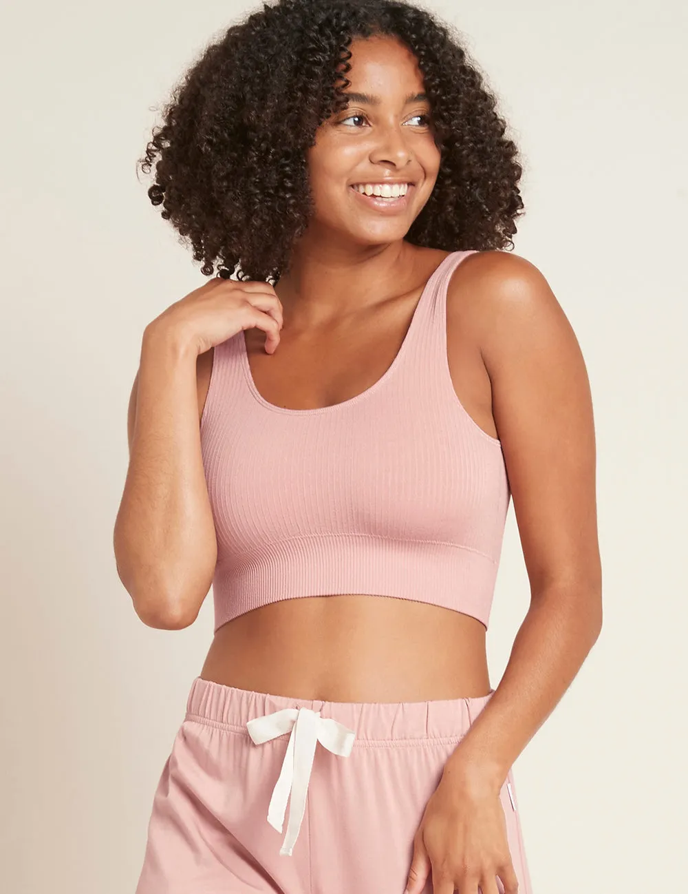Ribbed Seamless Bra