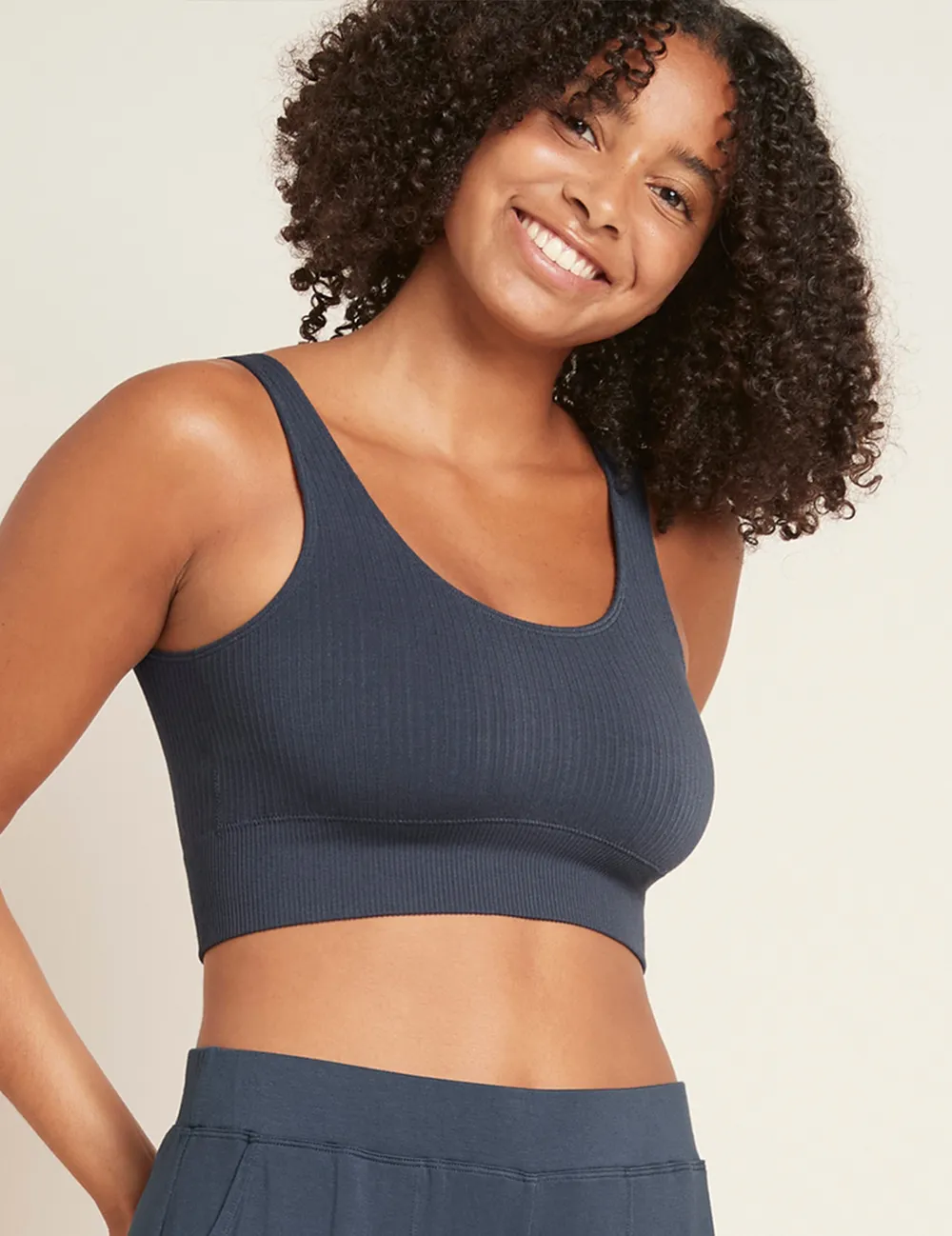 Ribbed Seamless Bra