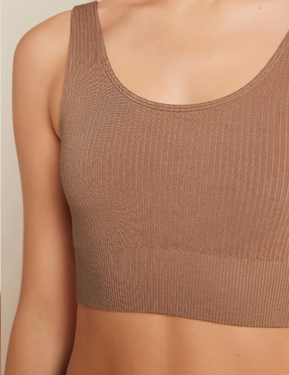 Ribbed Seamless Bra