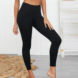 Ribbed Seamless Yoga Pants