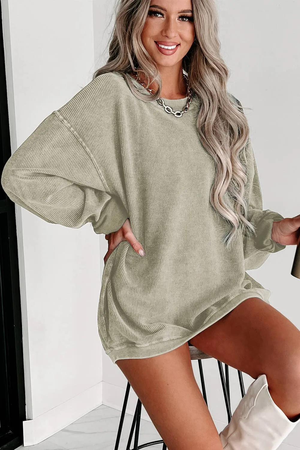 Ribbed Sweatshirt