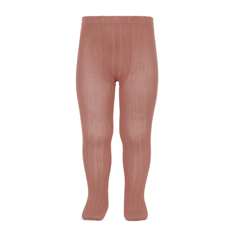 Ribbed Tights - Rosewood
