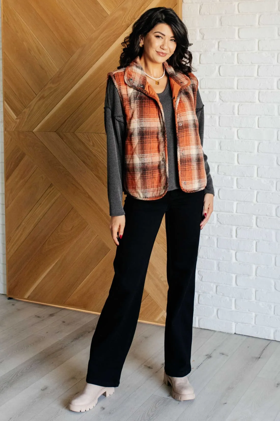 Ribbed Top with Exposed Seam Detail