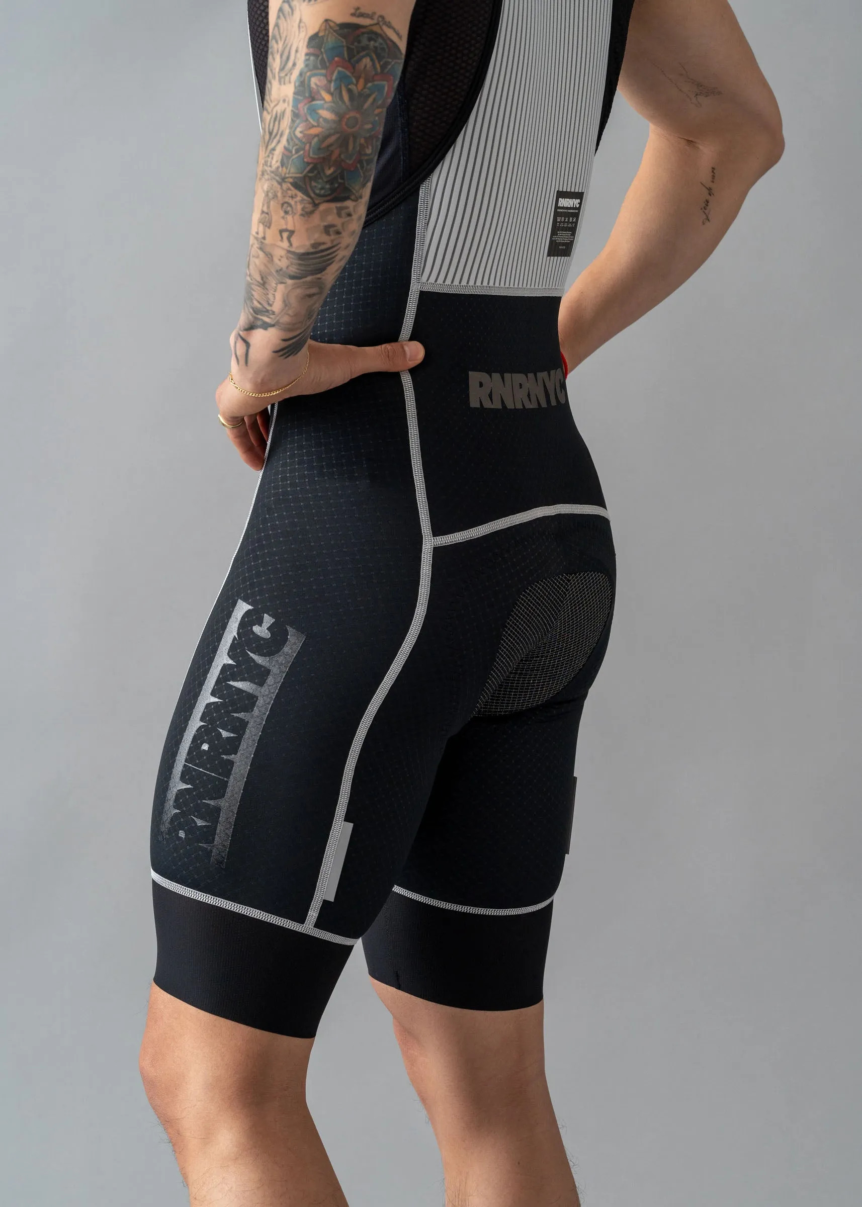 RNRNYC™ IMPACT Bib Shorts - Black/Black