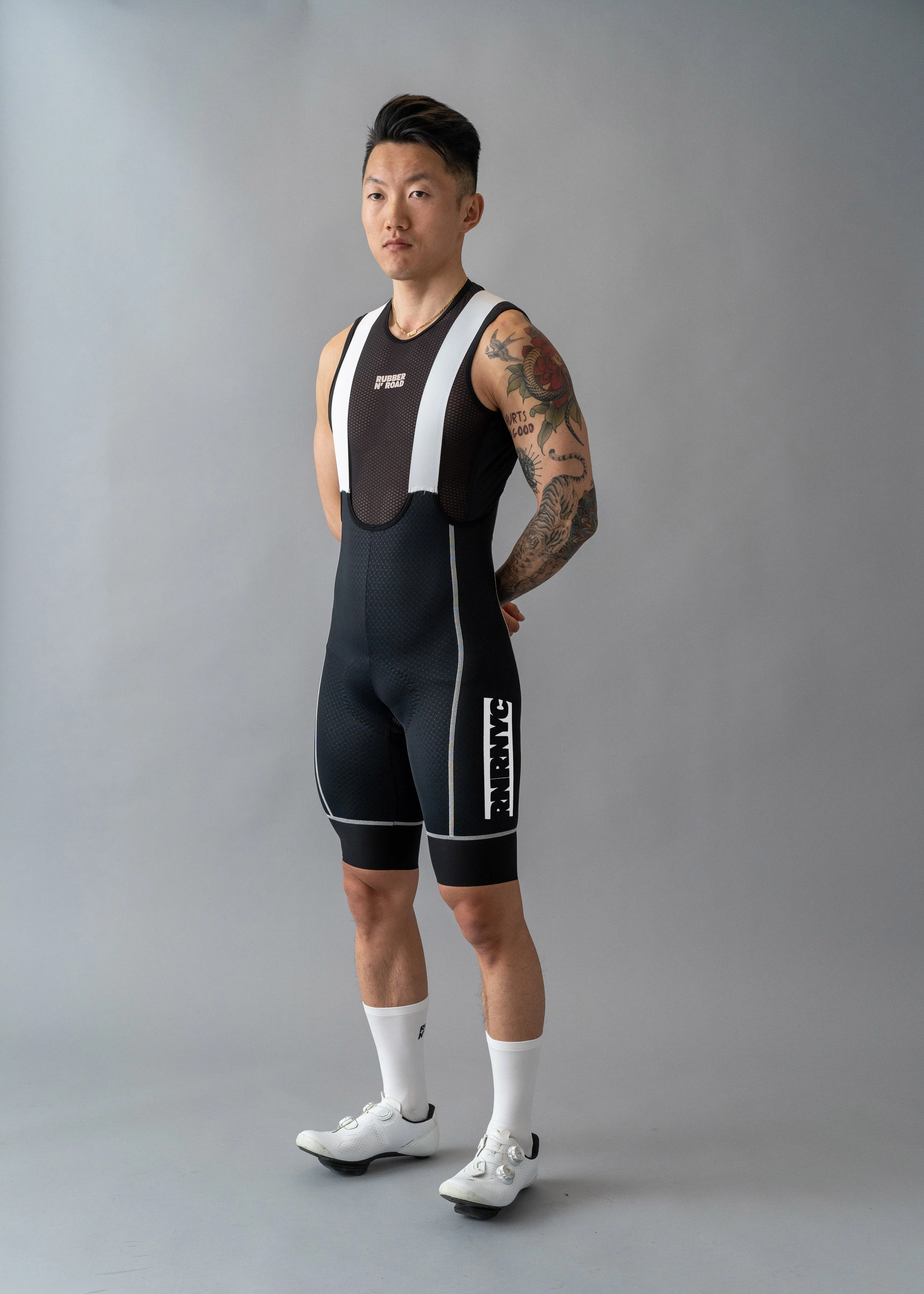 RNRNYC™ IMPACT Bib Shorts - Black/White