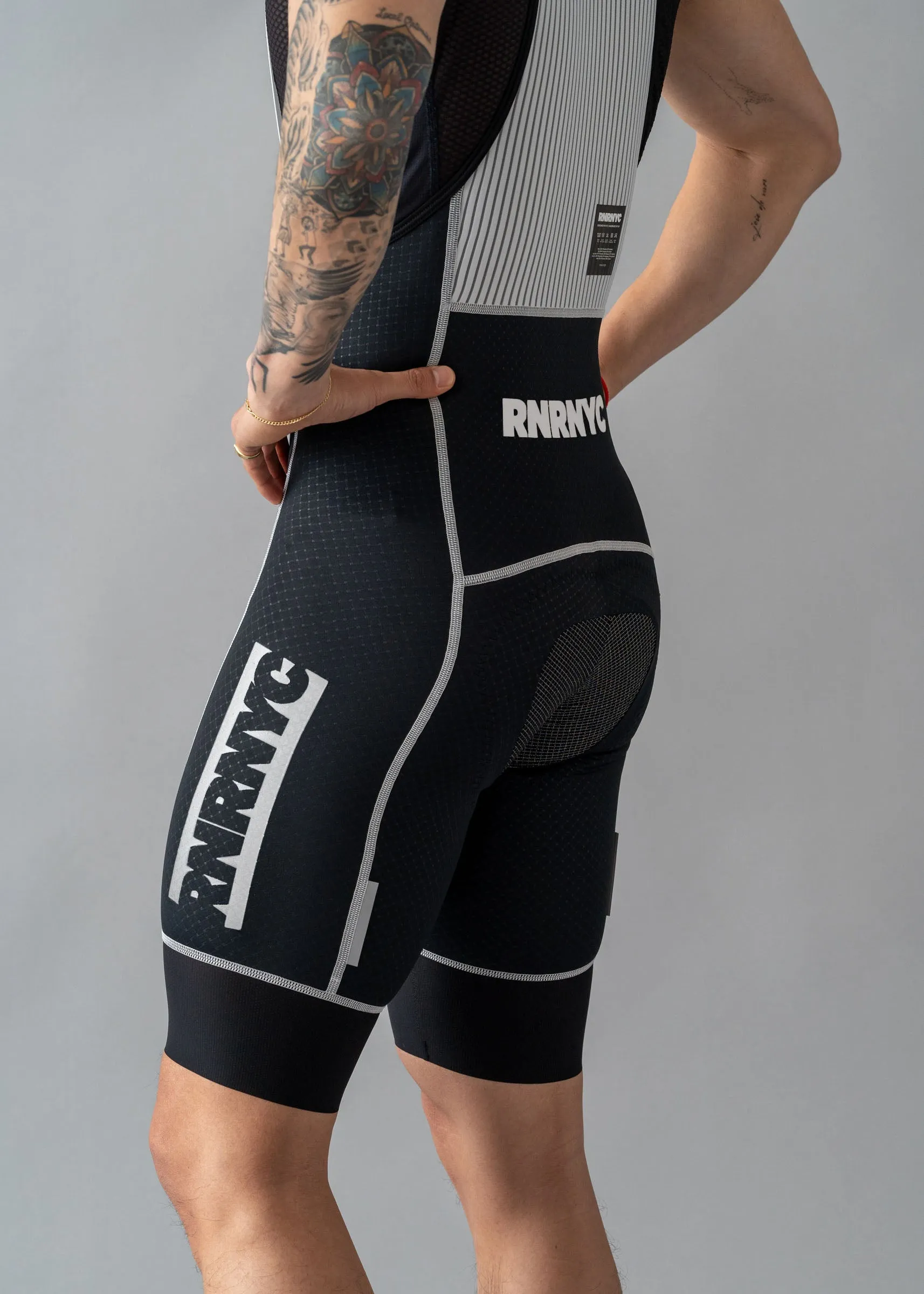 RNRNYC™ IMPACT Bib Shorts - Black/White