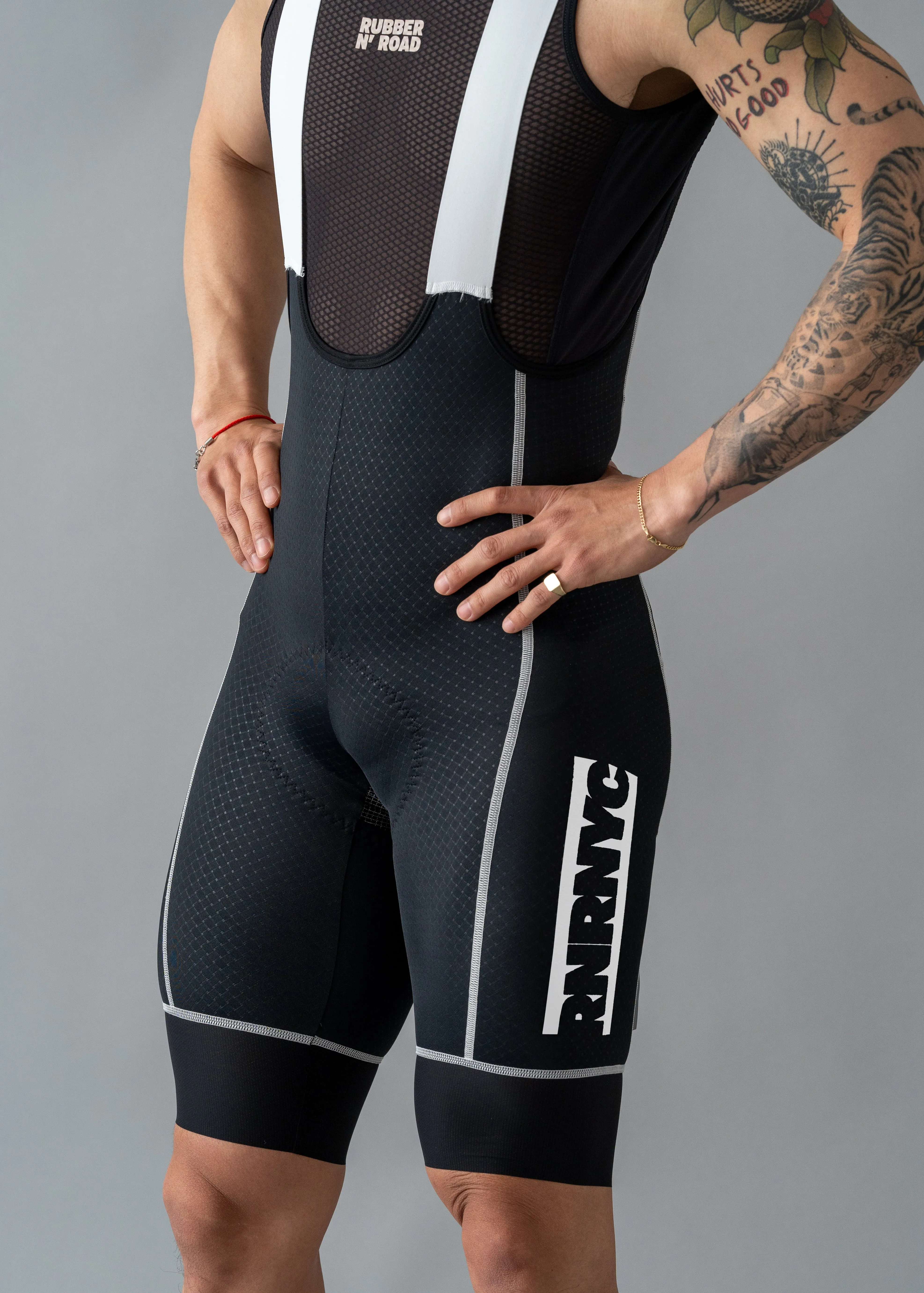 RNRNYC™ IMPACT Bib Shorts - Black/White