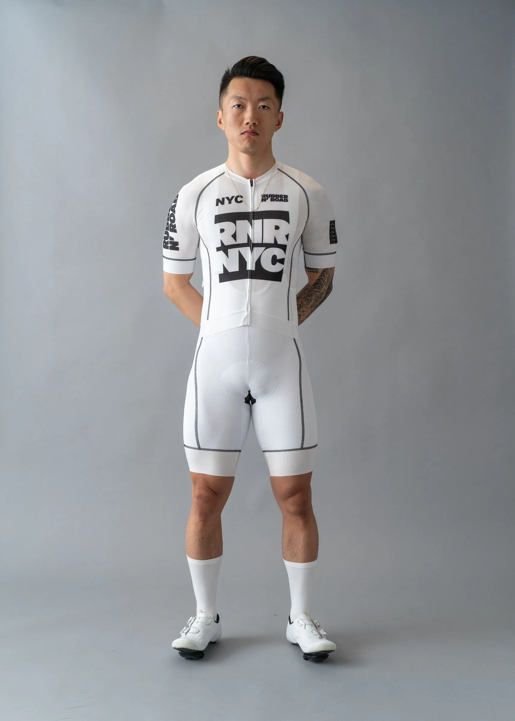RNRNYC™ IMPACT Bib Shorts - White/White
