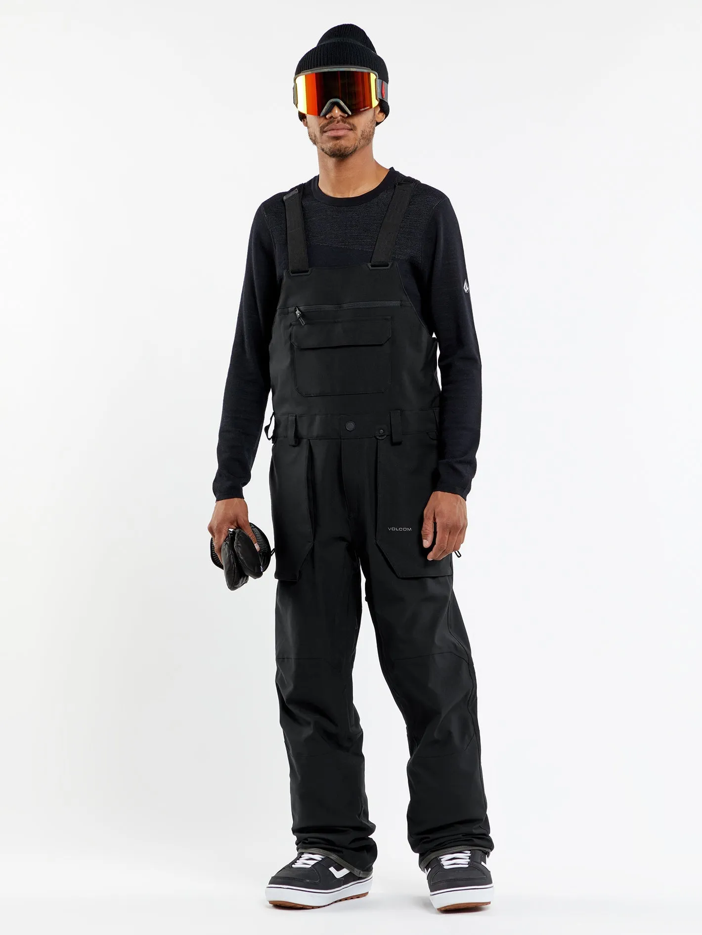 Roan Bib Overall - BLACK