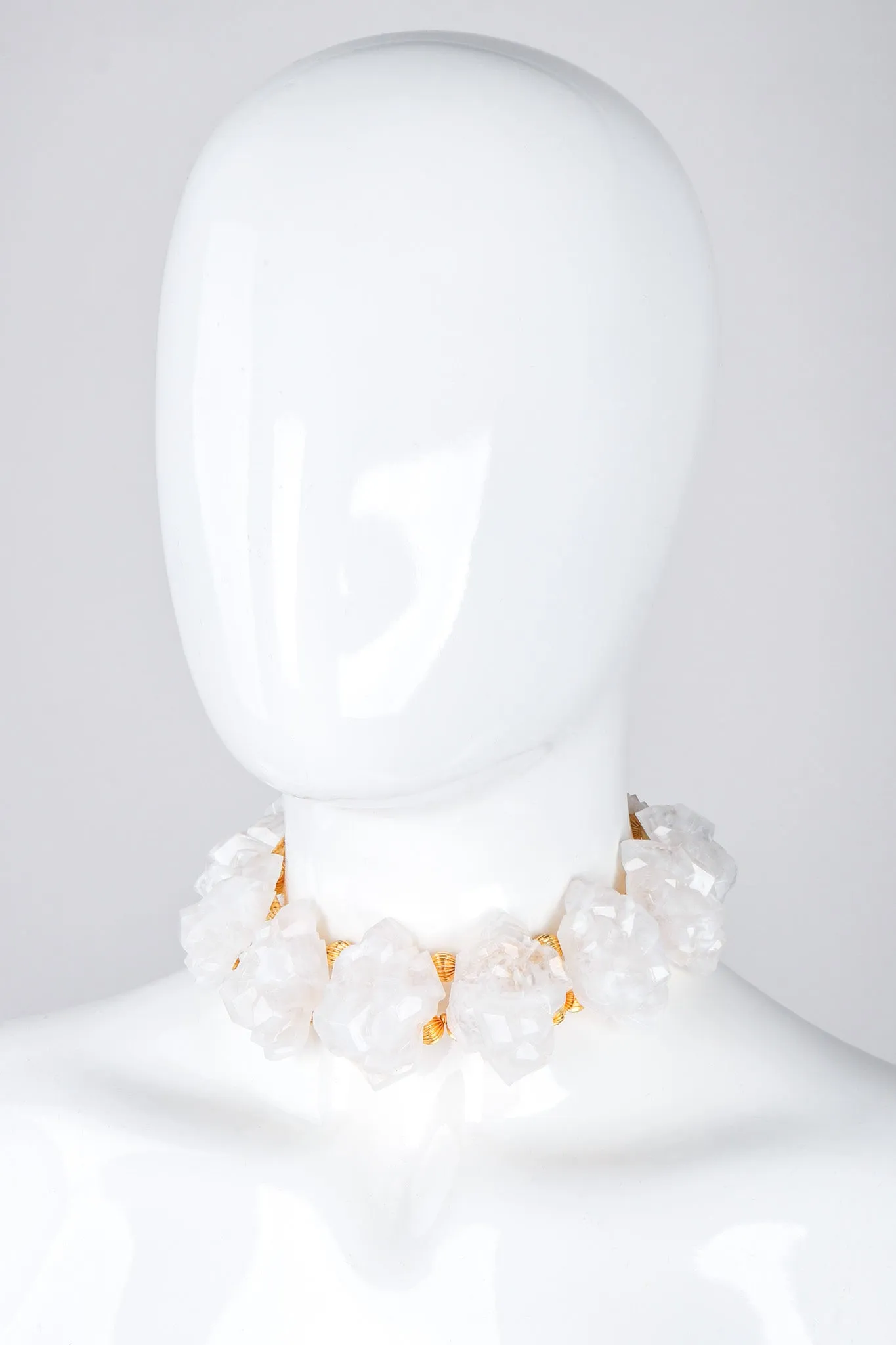 Rock Crystal Collar Necklace