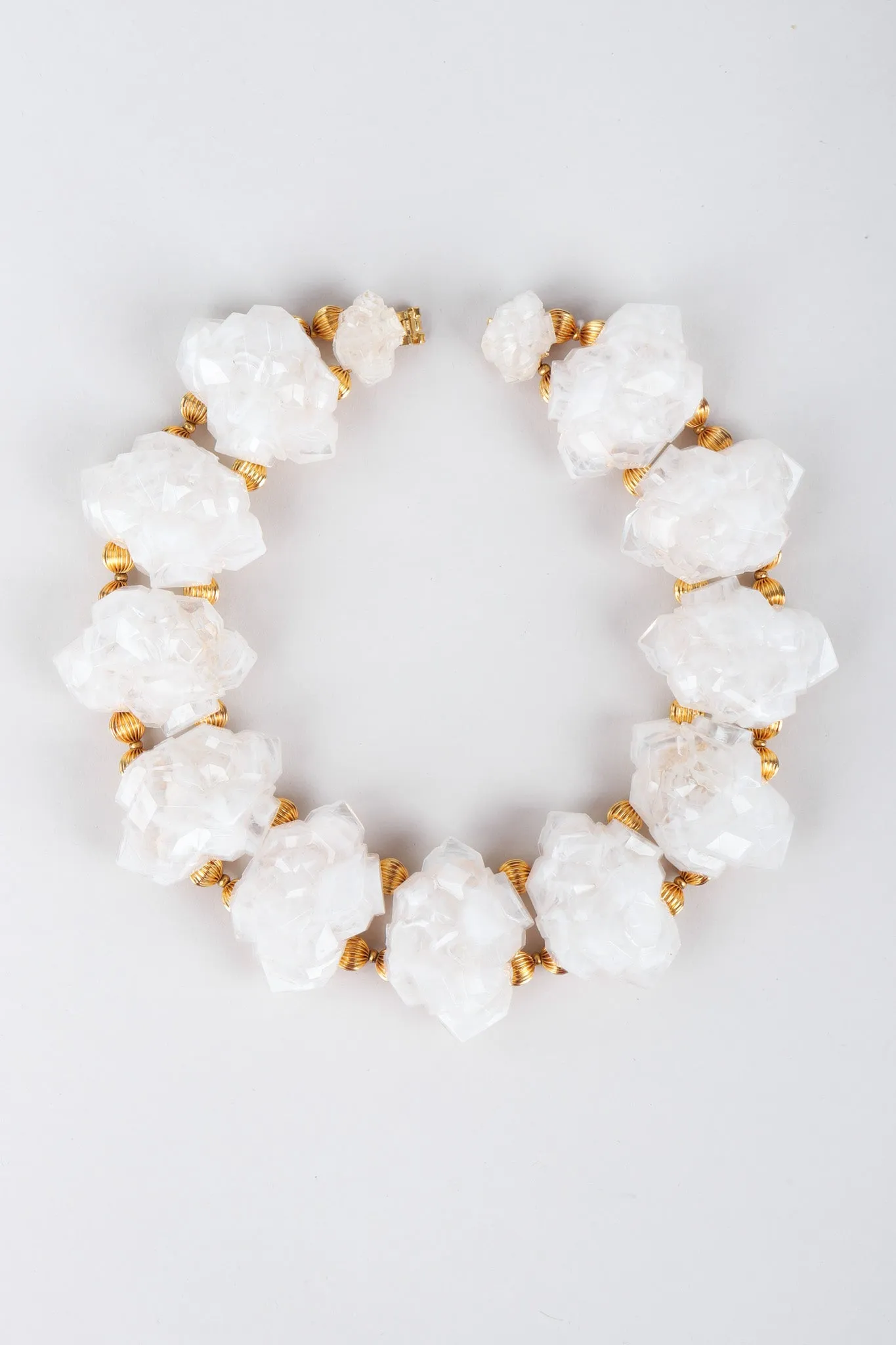 Rock Crystal Collar Necklace