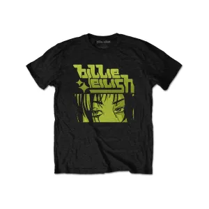 Rockoff Billie Eilish Unisex T-Shirt: Anime Logo, Black