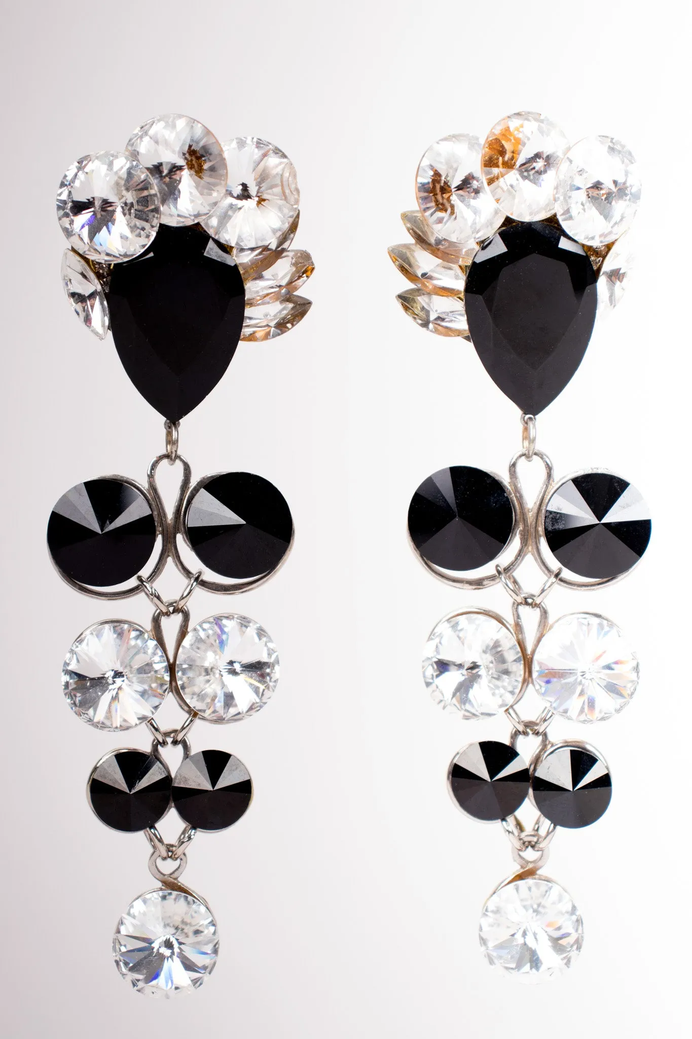 Round Crystal Doll Drop Earrings
