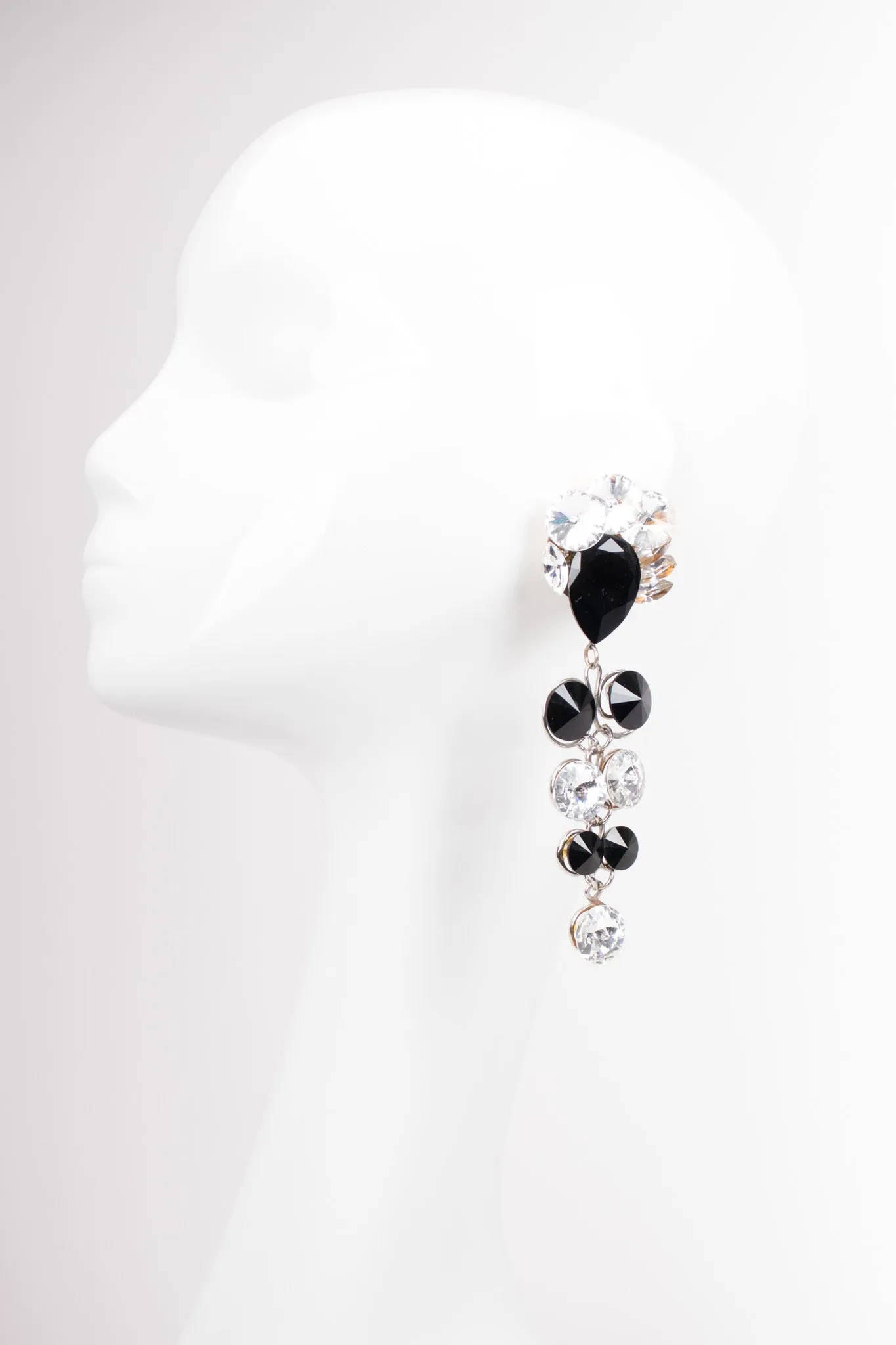 Round Crystal Doll Drop Earrings