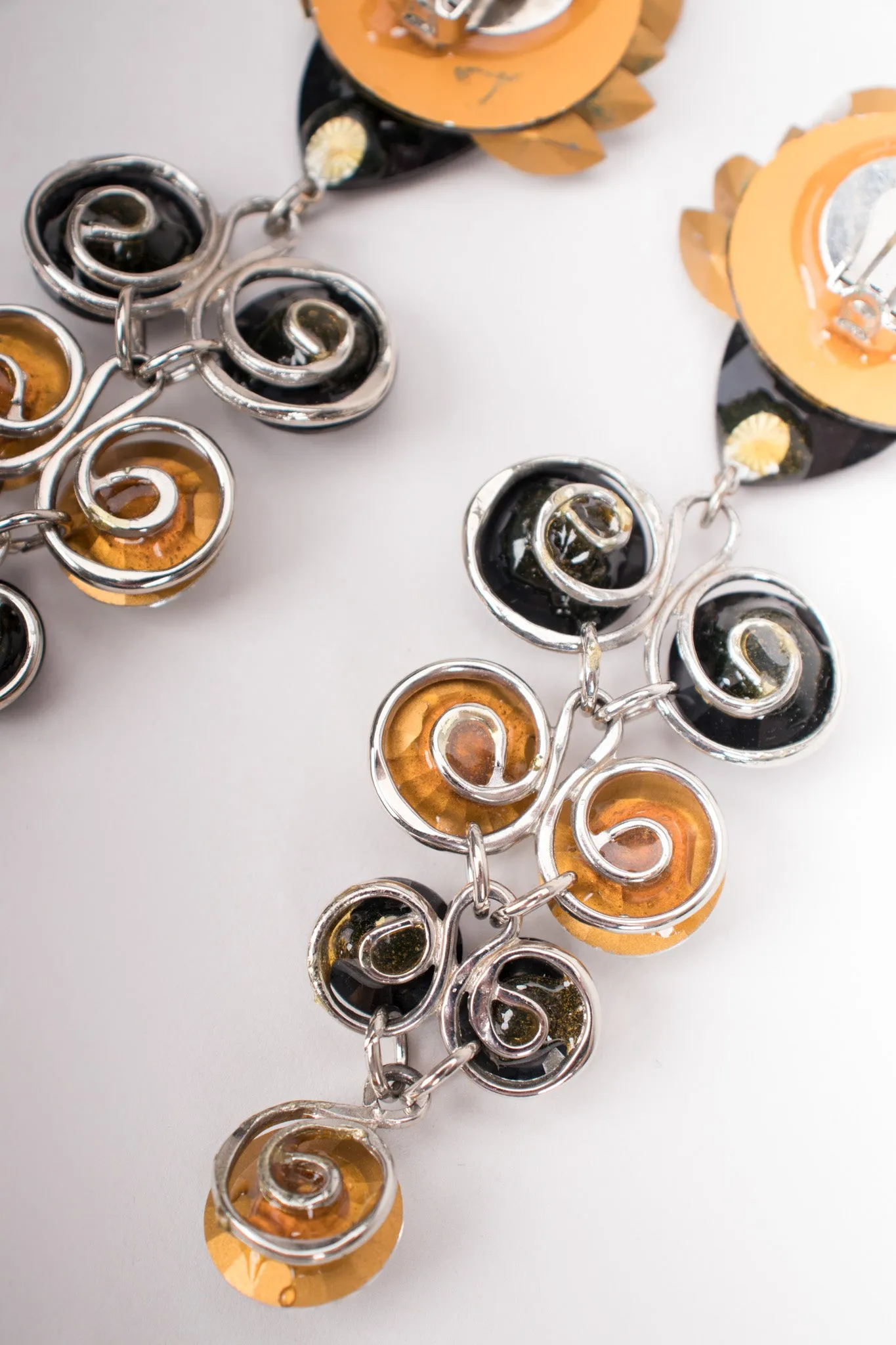 Round Crystal Doll Drop Earrings