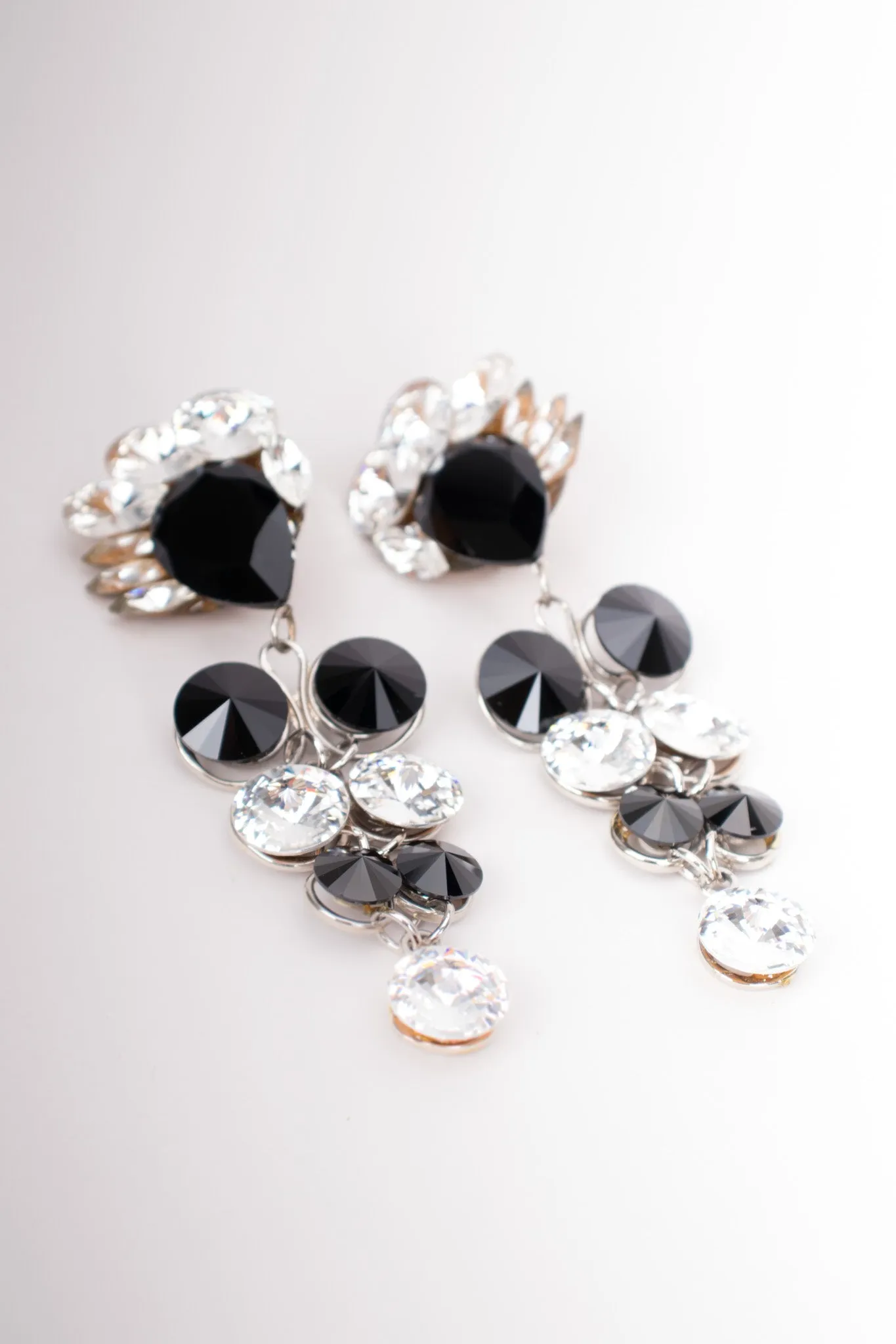 Round Crystal Doll Drop Earrings